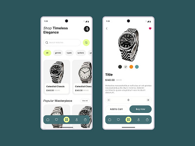 Watches App app ecommerce figma ui ui design uiux design ux ux design