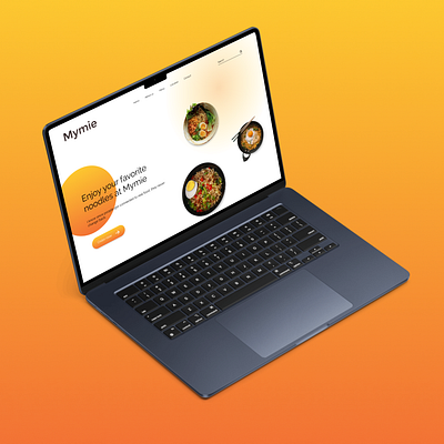 🍜 MyMie Landing Page - Redesign 🍜 figma landing page restaurant ui uiux uiux design web design