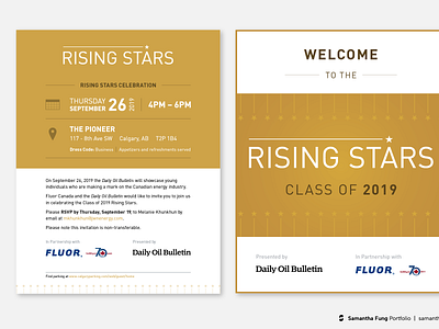 Rising Stars 2019 Event Design ad campaign adobe illustrator adobe indesign award design brand guidelines branding digital ads digital marketing display ads graphic design industry event logo name tags posters powerpoint powerpoint presentation powerpoint template print design signage social media graphics