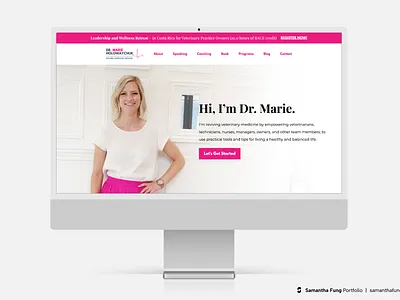 Custom WordPress Website - Marie Holowaychuk - Vet & Speaker blog cms css custom website design graphic design html javascript mobile design mobile website mockup mockup design php responsive design ui web design web development website wordpress wordpress website
