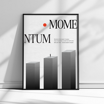 MOMENTUM 📈 abstract graphic design illustration poster