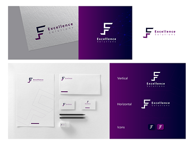 Excellence Solutions Logo Design branding graphic design logo
