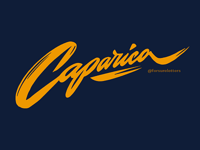 Caparica art authentic bold brushlettering calligraphy caparica custom flow fun handlettering lettering logo portugal script signature surf type unique urban wear