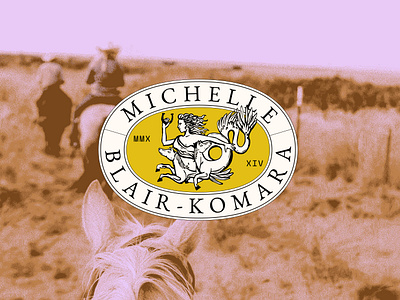 Michelle Blair-Komara/Cowgirl as Goddess Branding americana brand branding classic cowgirl design graphic design greek horse horseshoe illustration logo texas vector vintage western woman yellow