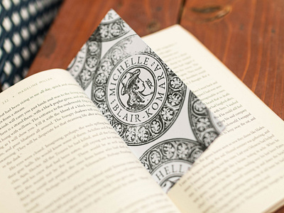 Michelle Blair-Komara Bookmark americana bookmark brand branding coin design drawing engraving ethching graphic design greek illustration logo roman texas vintage western