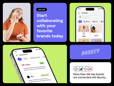 Bounty- UGC App Design 2024 banto grid bounty content creator collaboration ios app mobile app mobile ui neel neel litoriya product review app real time review platform review app saloneel saloni ugc app ugc platform ui user generated mobile ui ux video review platform