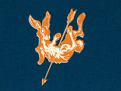 Mike Graham - Illustration for Spotify Single americana arrow brand branding bunny country death design drawing engraving etching graphic design hatch show illustration inking logo mike graham rabbit spotify