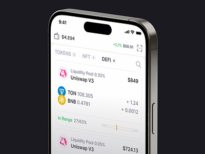 The Crypto Wallet UI Kit | DeFi Tracking app crypto defi design design system ios ui ui kit ux wallet web3