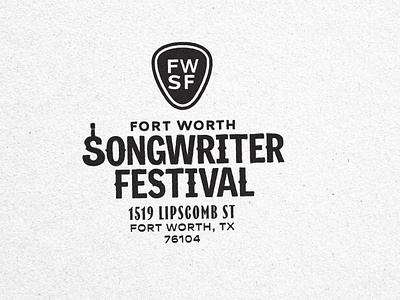 Fort Worth Songwriter Festival - Logo americana brand branding country design event festival fort worth graphic design illustration logo music poster songwriter stamp typography visual identity western