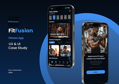 FitFusion Fitness App case study case study figma mobile app ui ux