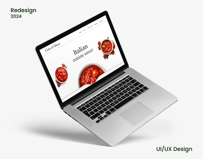 Food website redesign Cucina di Catherina adaptive design animation autolayout color theory components composition cuisine figma food italy online store poppins prototyping redesign responsive design sauce typography ui ux