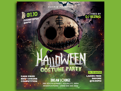 Halloween Flyer Template poster