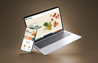 ecomerce - Alsane almonds app branding digital dried fruits ecomerce graphic design logo mockup nuts online shop online store responsive shop ui web web design