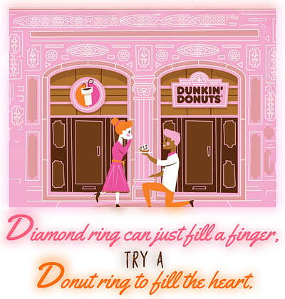 Dunkin Donuts branding campaign dunkin donuts graphic design illustration marketing social media