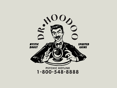 Dr. Hoodoo - Brand Element americana brand branding design drawing graphic design illustration logo magic mid century potion supplement vintage voodoo workout