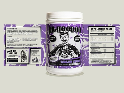 Dr. Hoodoo - Packaging Design americana brand branding design dr. graphic design illustration label logo magic packaging potion snake voodoo