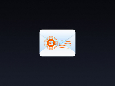 e-mail email icon 拟物的