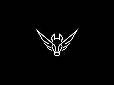 Winged Pegassus Logo ( Logo Forsale ) animal animal logo branding design horse horse logo icon illustration logo logo design logodesign minimal minimalist logo pegassus ui winged horse winged pegassus