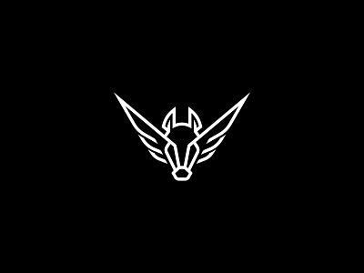 Winged Pegassus Logo ( Logo Forsale ) animal animal logo branding design horse horse logo icon illustration logo logo design logodesign minimal minimalist logo pegassus ui winged horse winged pegassus