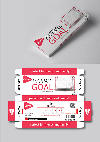 FOOTBALL GOAL BOX LABEL DESIGN box design brand identy branding graphic design label design pachakagin ui