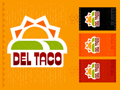 Del Taco rebranding branding del del taco fast food food hot sauce logo mexican rebrand sauce sun taco texmex