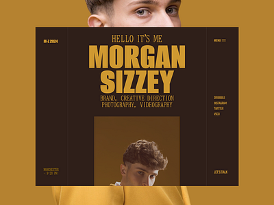 Morgan Sizzey – A Bold Photographer's Website Template agency big type bold business clean contemporary creative design editorial flat gallery modern personal website photographer portfolio responsive swiss style ui uiux webdesign