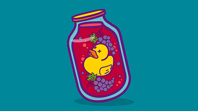 duck and compote — illustration design graphic design illustration print vector