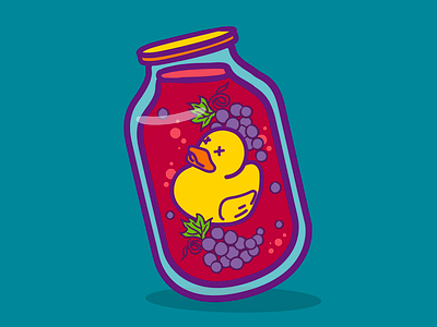 duck and compote — illustration design graphic design illustration print vector