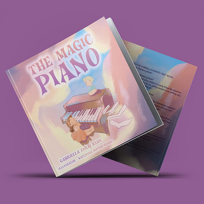 "THE MAGIC PIANO" Book Cover amazon author book branding cover design illustration kindle photoshop