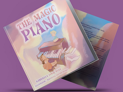 "THE MAGIC PIANO" Book Cover amazon author book branding cover design illustration kindle photoshop