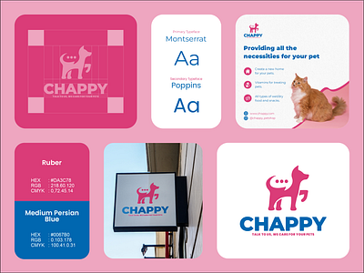 Chappy Pets Logo Design animal branding cat chat design dog graphic design inspiration logo media modern pets talk vector