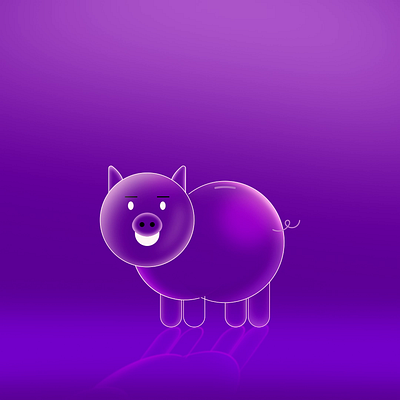 Piggy Bank animation graphic design motion graphics ui