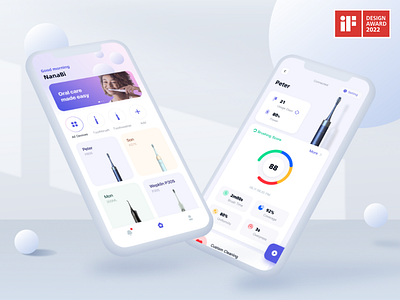 iSpruz APP丨Personal care platform ae animation app demo design figma protopie smart home ui ux