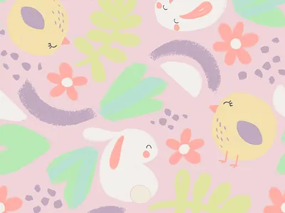 Bunny garden | Baby print | Lojas Renner baby fashion bird bunny fabric design fun illustration illustration kids fashion