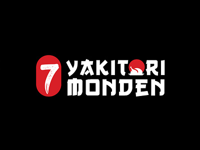 7 YAKITORI MONDEN | LOGO DESIGN & BRAND IDENTITY branding chicken design food graphic design japan japanese restaurant logo restaurant seven sun typography vector