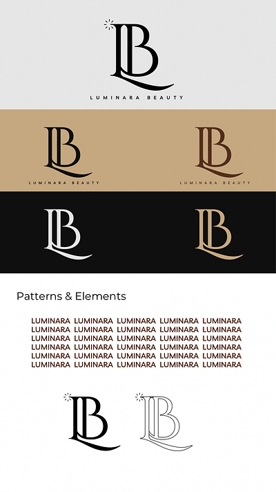 Luminara Beauty Brand Guide branding graphic design logo