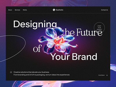 Easthetic - Design Studio Branding branding landingpage studio ui