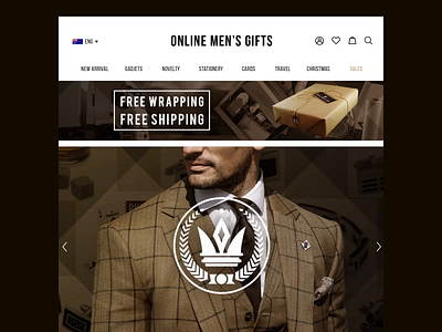 [UI/UX] Online Men's Gifts Landing Page/Loading Animation 2d animation after effects animation brand design branding digital design graphic design illustrator loading animation logo logo animation motion design motion graphics photoshop ui ui design ux design web design website website design