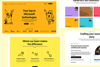 Gestihard - Agency microsoft website branding design landing page sofware ui ux web design