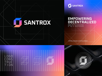 SANTROX Cryptocurrency Logo Design: Letter S, Crypto, DeFi bitcoin blockchain brand identity branding coin crypto crypto logo cryptocurrency decentralized defi ethereum exchange finance finance logo letter s logo design modern logo technology token wallet