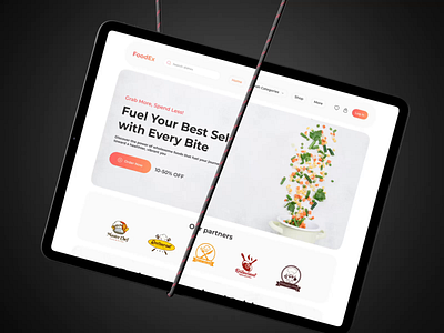 Food Delivery Website animation product ui ux web