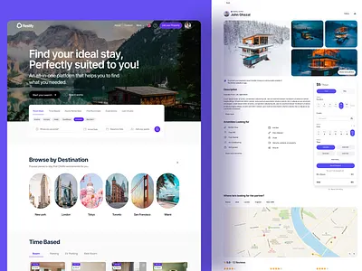 Restify – Website & Brand Identity Design aero aerobrandingdesign brand identity design homepage design landingpage design logo minimal mobile design onlinebooking property real estate real estate website design redesign ui uiux design user experience web design website concept website design