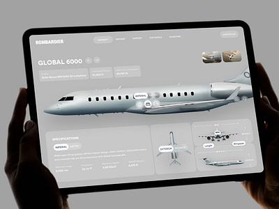 Bombardier Website Concept admin ai aircraft airplane bombardier crm dashboard design flight flight booking jet mindinventory plane saas software ui ux web website