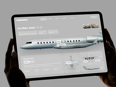 Bombardier Website Concept admin ai aircraft airplane bombardier crm dashboard design flight flight booking jet mindinventory plane saas software ui ux web website