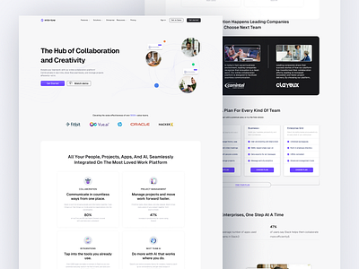 Team Collaboration Platform creative graphic design management saas team team collaboration platform ui uiux ux web design web ui