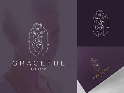 Graceful Glow adobe beauty beautyproduct branding designing graphic design logo logodesign