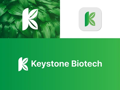 K Leaf, organic, sustainable, biotechnology brand identity ai bio biotech brand identity branding ecology enviroment k leaf letter k logodesigner logotype nature organic sustainable technology visual identity