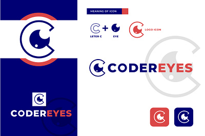 CODEREYES LOGO DESIGN c c letter code eye logo