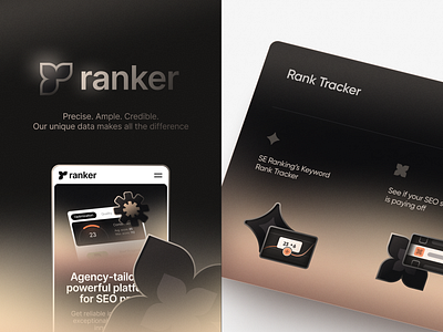 ranker - design concept branding design digital finance graphic design hero illustration inspiration landing logo mobile product signin signup ui uiux web