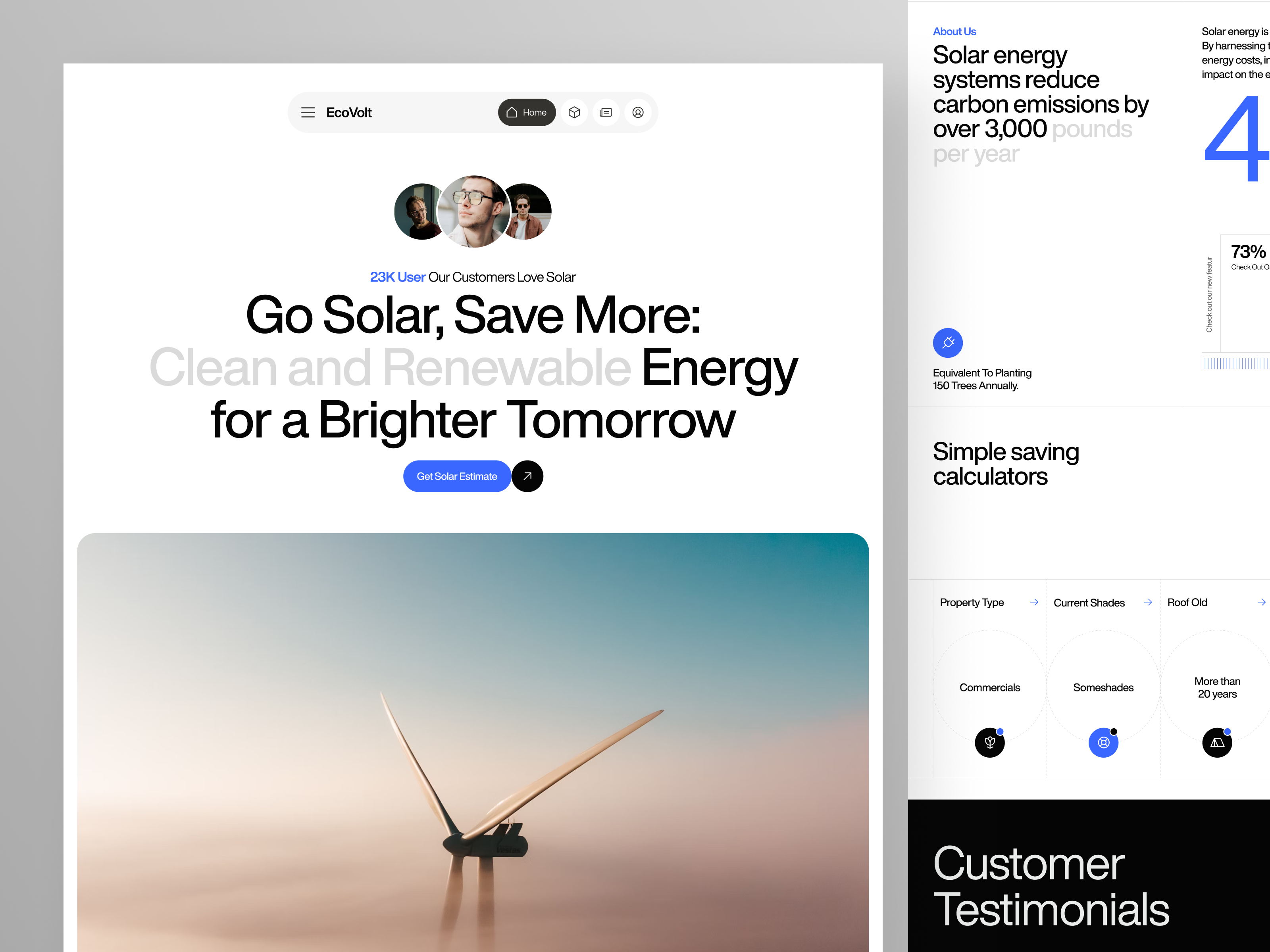 Example of Modern Minimalist Website Design